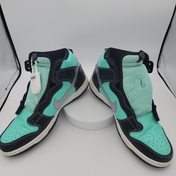 💎'Sold' Nike 2014 SB Dunk High Diamond Supply Co. "Tiffany" Men's Size 12 - Picture 11 of 16